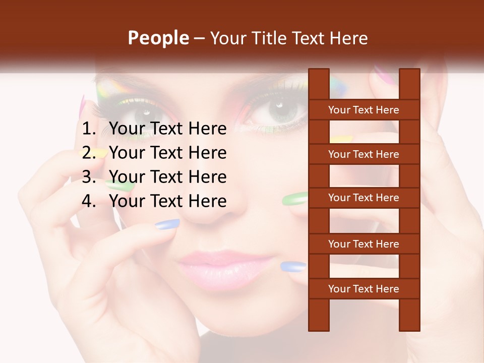 Beach Parent Daughter PowerPoint Template