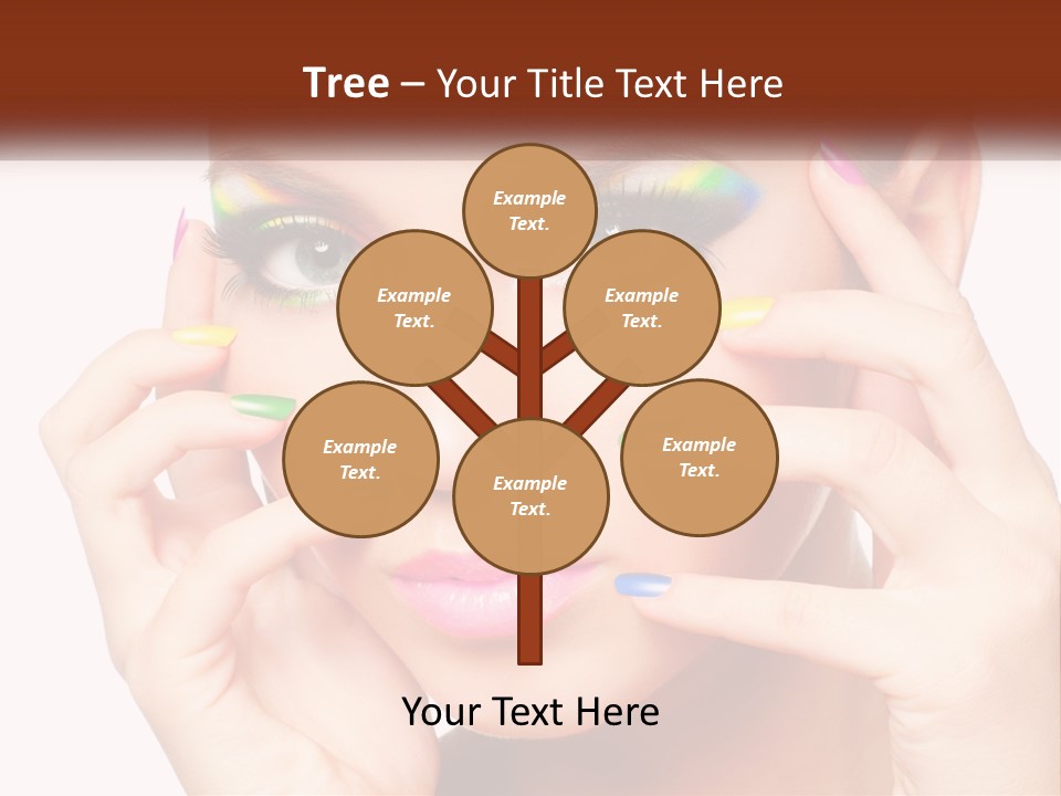 Beach Parent Daughter PowerPoint Template