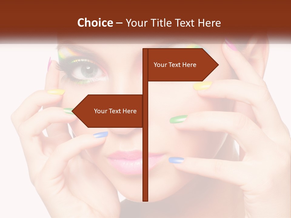 Beach Parent Daughter PowerPoint Template