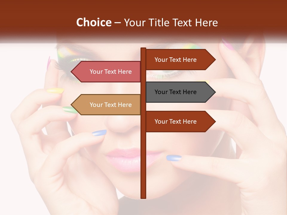 Beach Parent Daughter PowerPoint Template