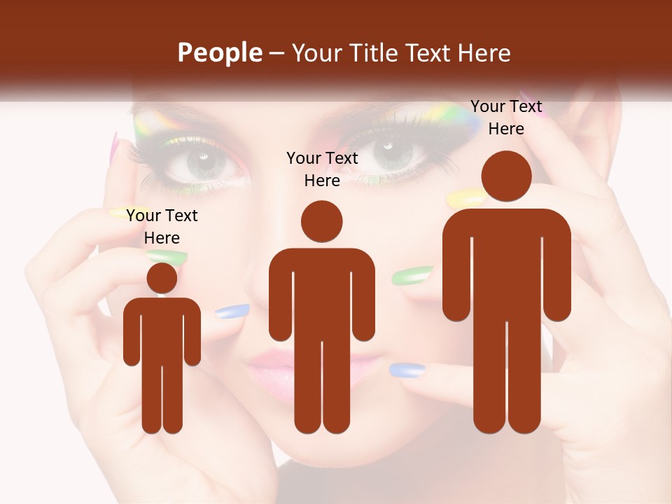 Beach Parent Daughter PowerPoint Template