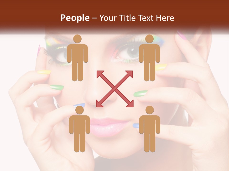 Beach Parent Daughter PowerPoint Template