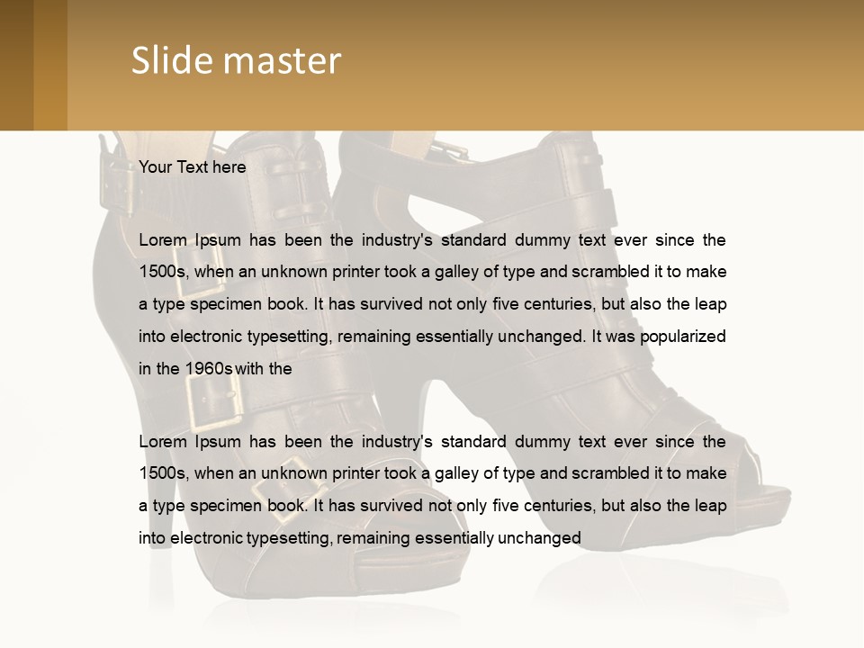 Single Senior Peaceful PowerPoint Template