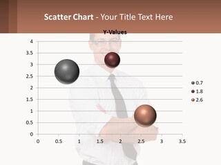 Sad Retired Standing PowerPoint Template