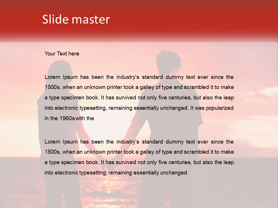 Beach Pensioner Old PowerPoint Template