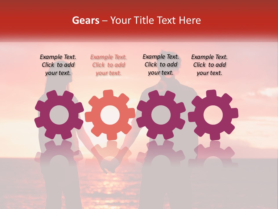 Beach Pensioner Old PowerPoint Template