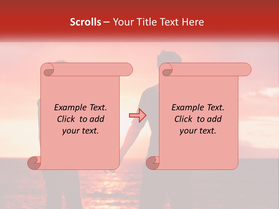 Beach Pensioner Old PowerPoint Template