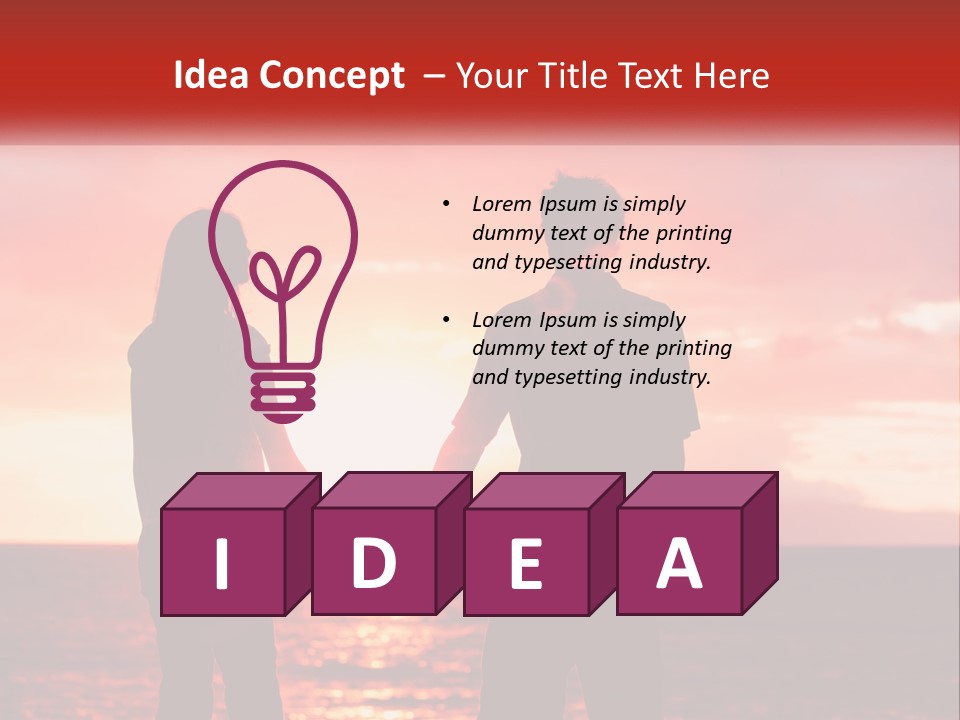 Beach Pensioner Old PowerPoint Template