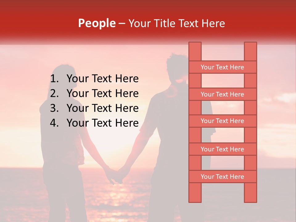 Beach Pensioner Old PowerPoint Template