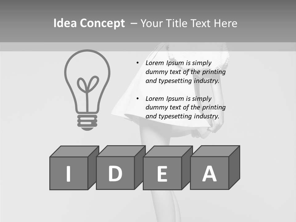 Caucasian Sunset Ocean PowerPoint Template