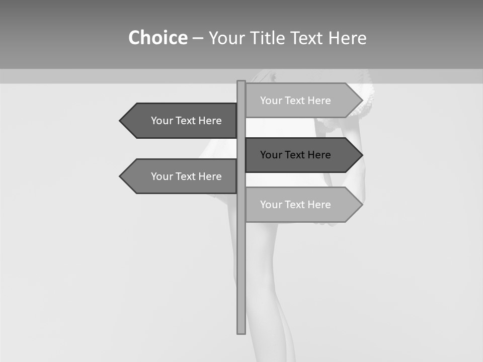 Caucasian Sunset Ocean PowerPoint Template