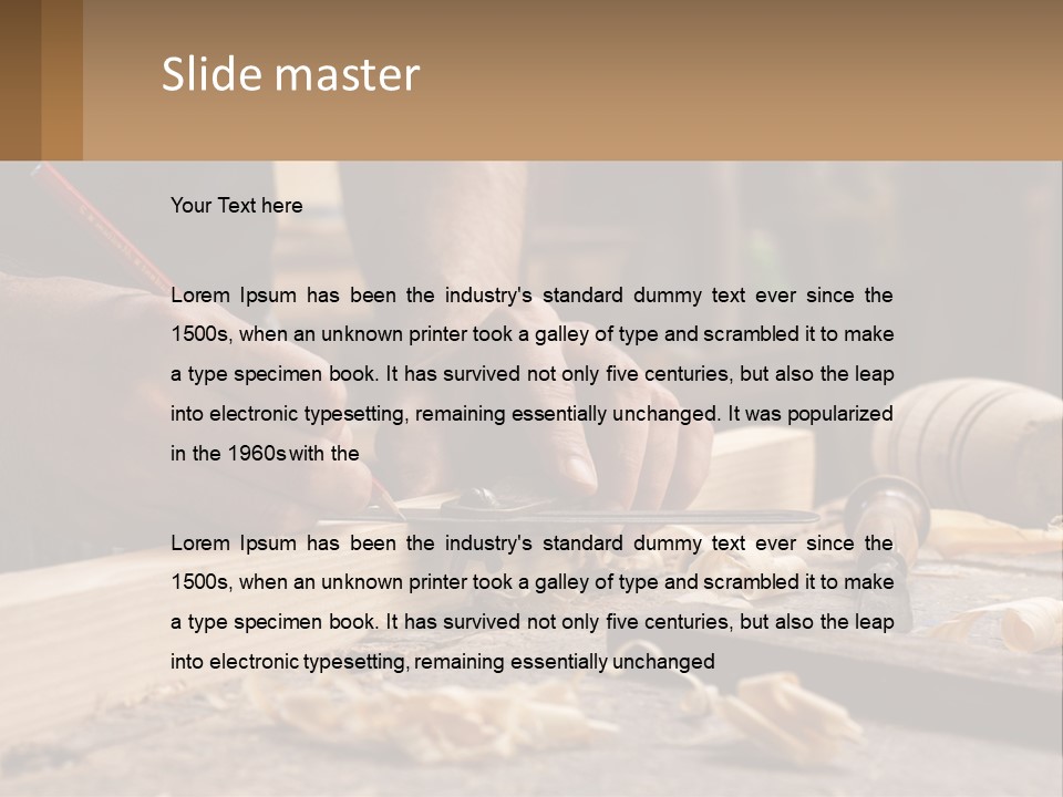 Woman Standing Water PowerPoint Template