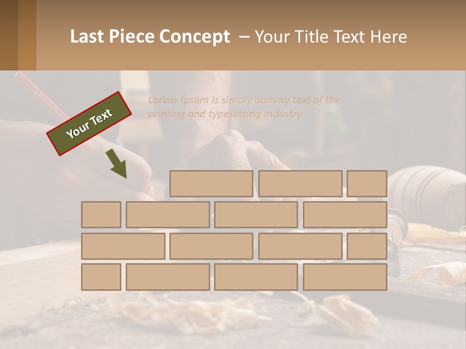 Woman Standing Water PowerPoint Template