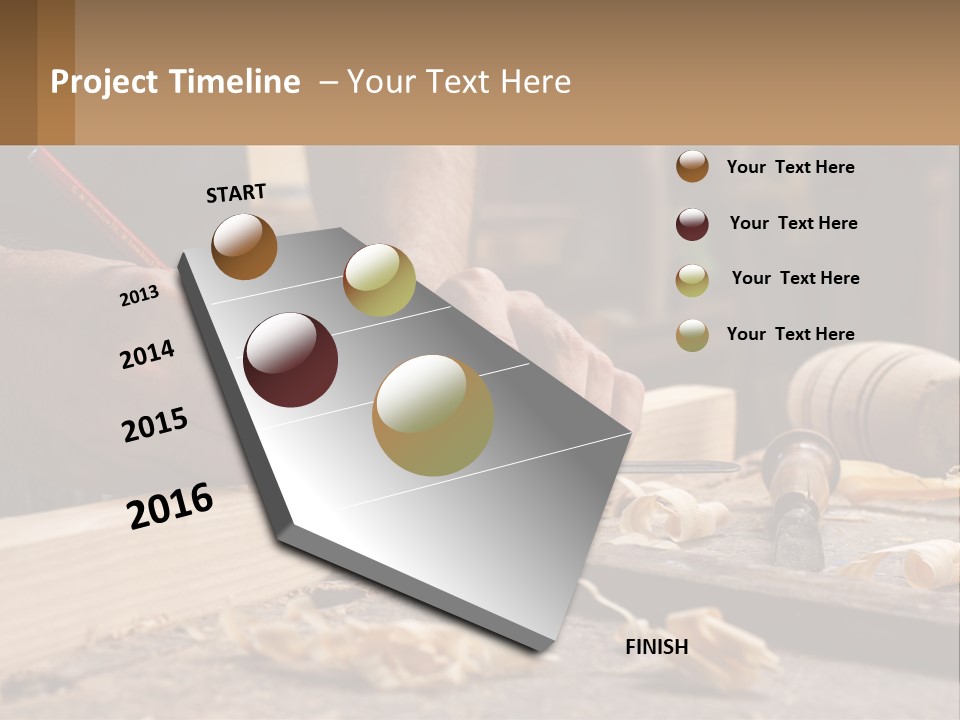 Woman Standing Water PowerPoint Template