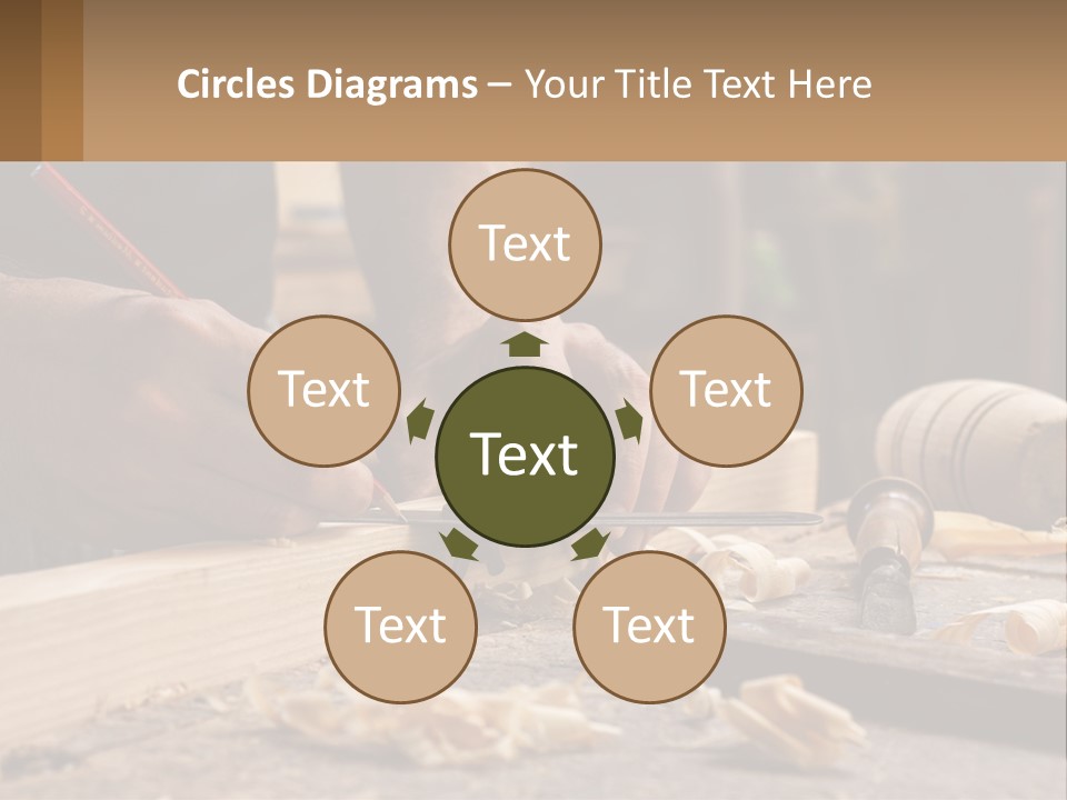 Woman Standing Water PowerPoint Template