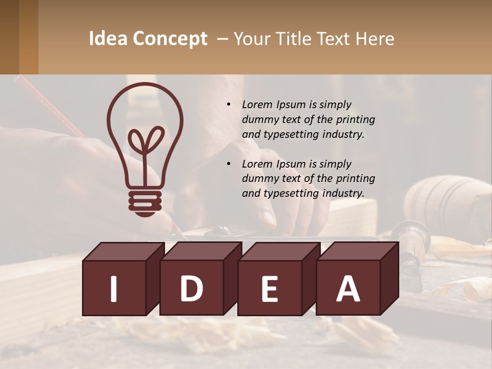 Woman Standing Water PowerPoint Template