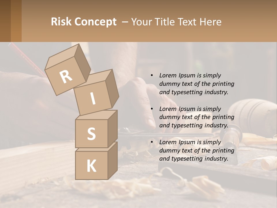 Woman Standing Water PowerPoint Template