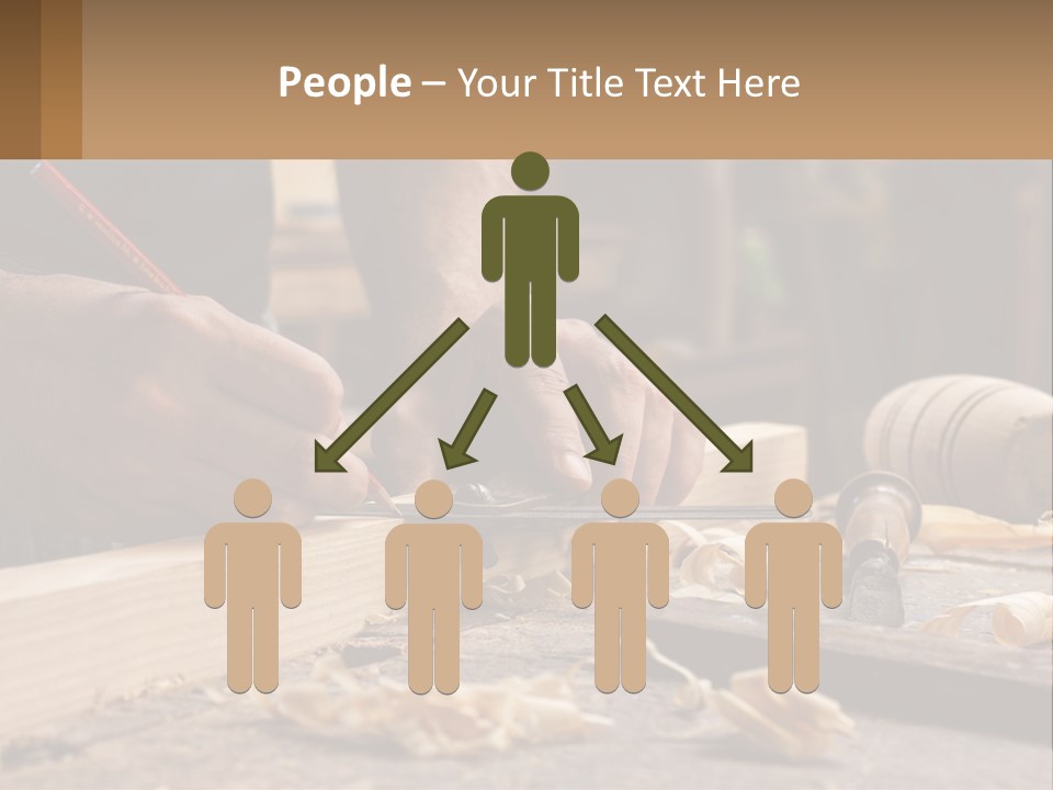 Woman Standing Water PowerPoint Template