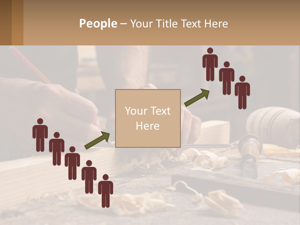 Woman Standing Water PowerPoint Template