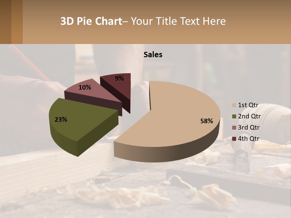 Woman Standing Water PowerPoint Template