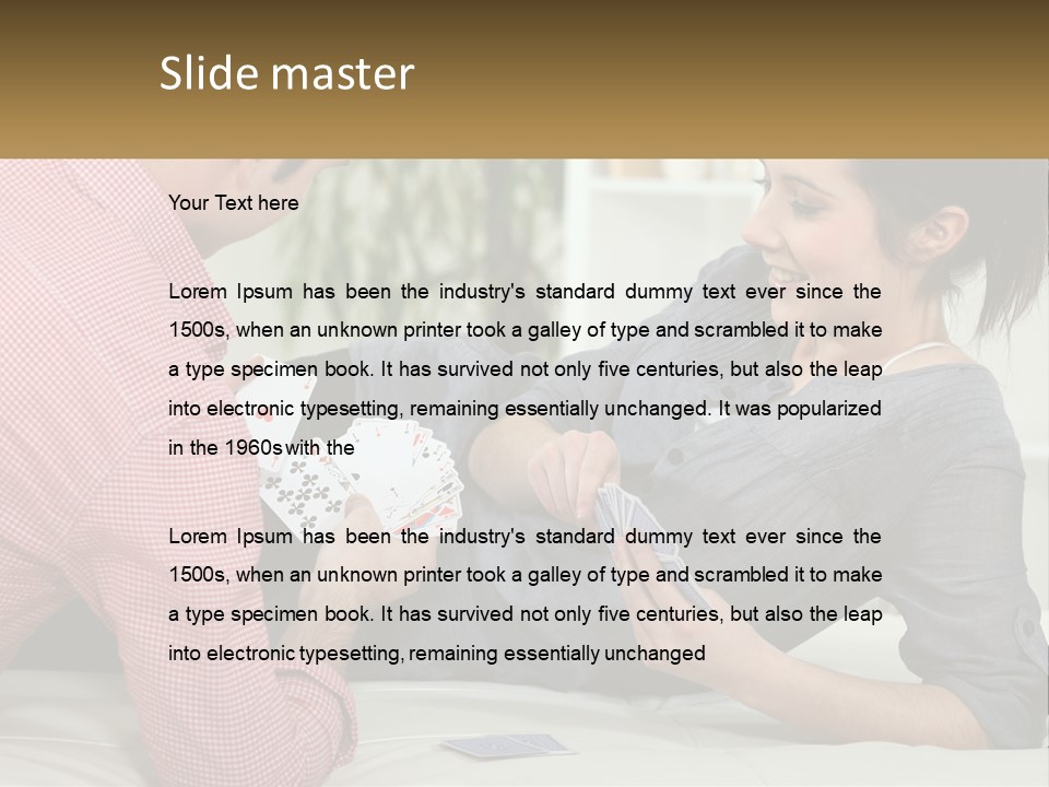 Retirement Coast Woman PowerPoint Template