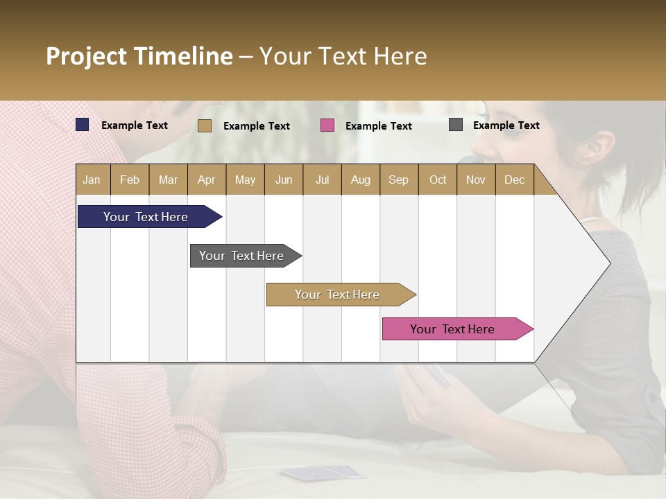 Retirement Coast Woman PowerPoint Template