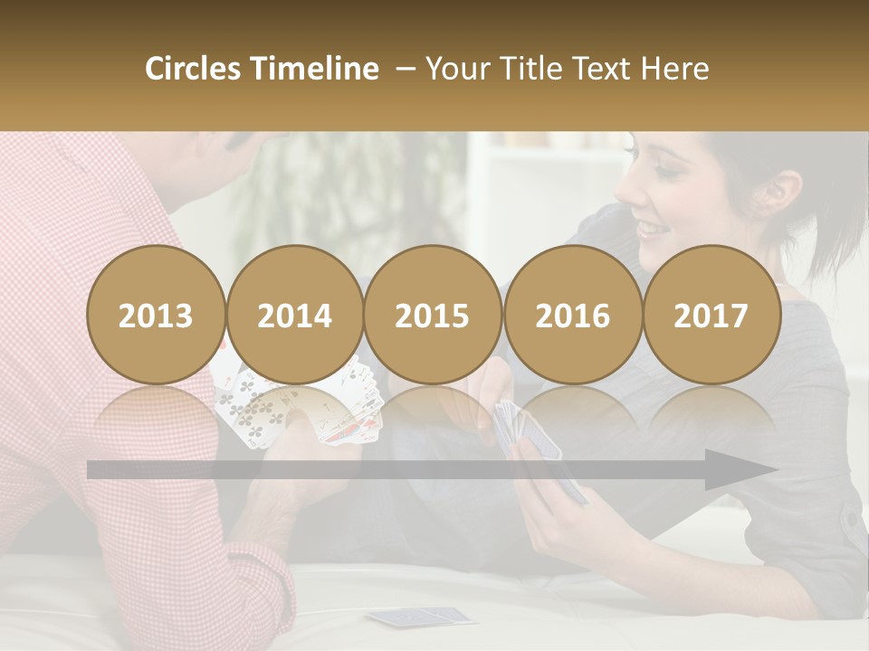 Retirement Coast Woman PowerPoint Template