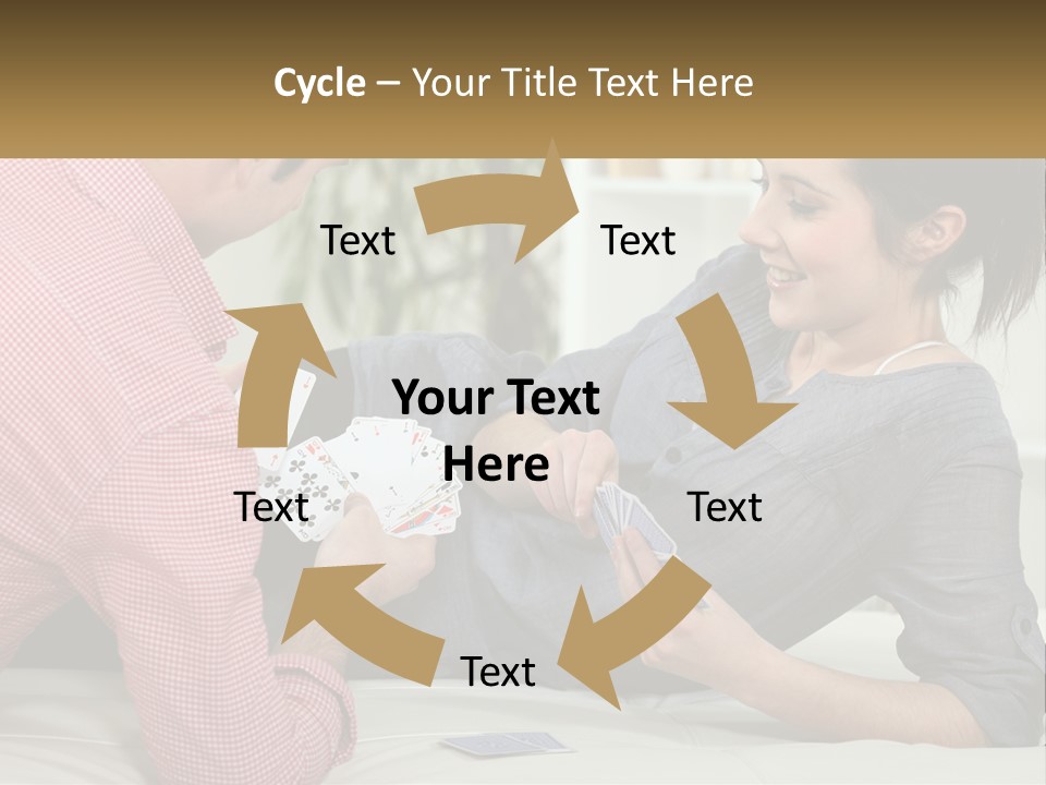 Retirement Coast Woman PowerPoint Template