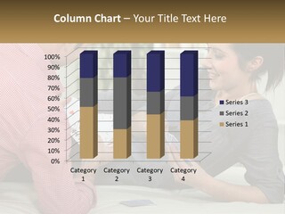 Retirement Coast Woman PowerPoint Template