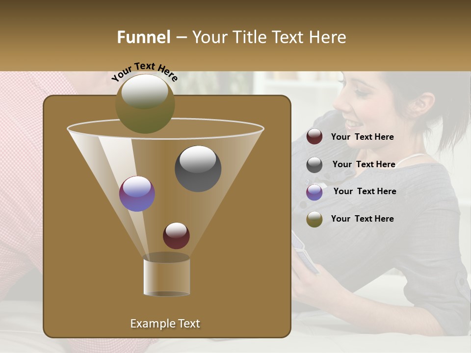 Retirement Coast Woman PowerPoint Template