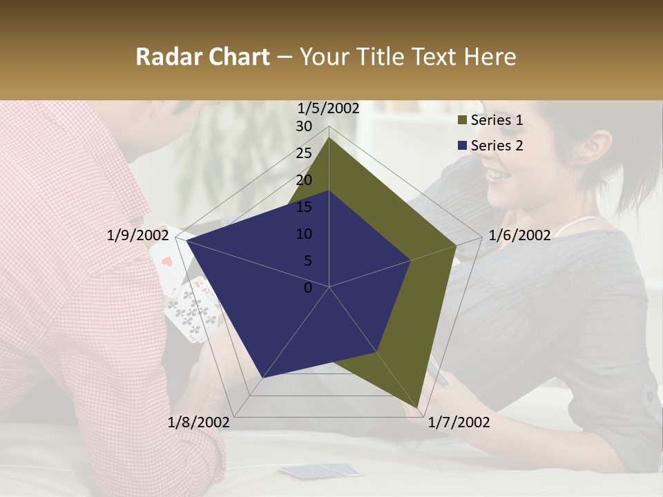 Retirement Coast Woman PowerPoint Template