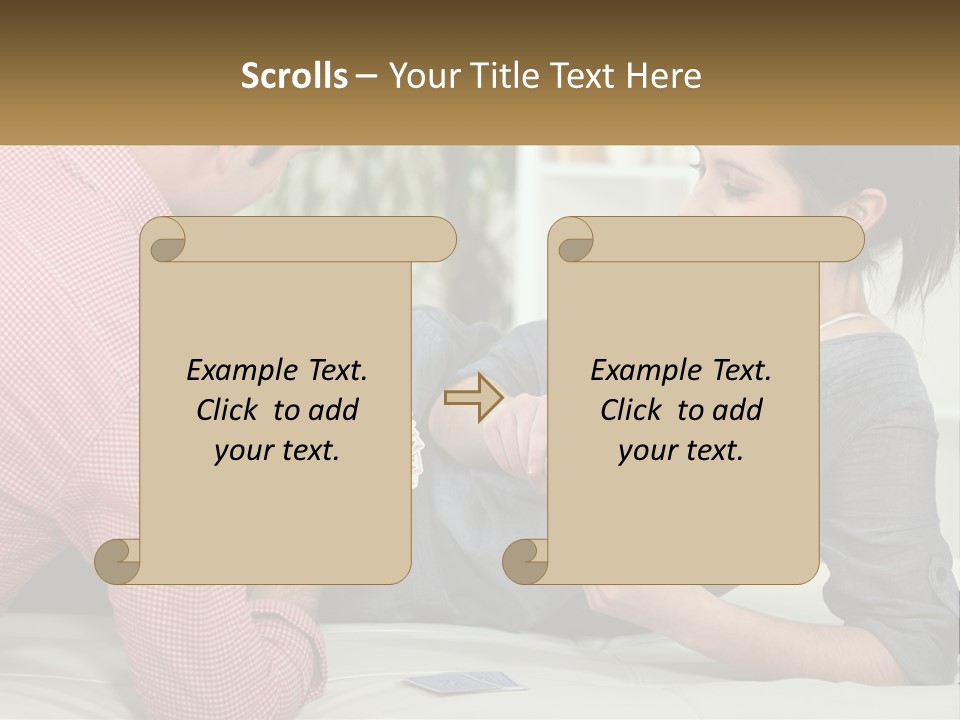 Retirement Coast Woman PowerPoint Template