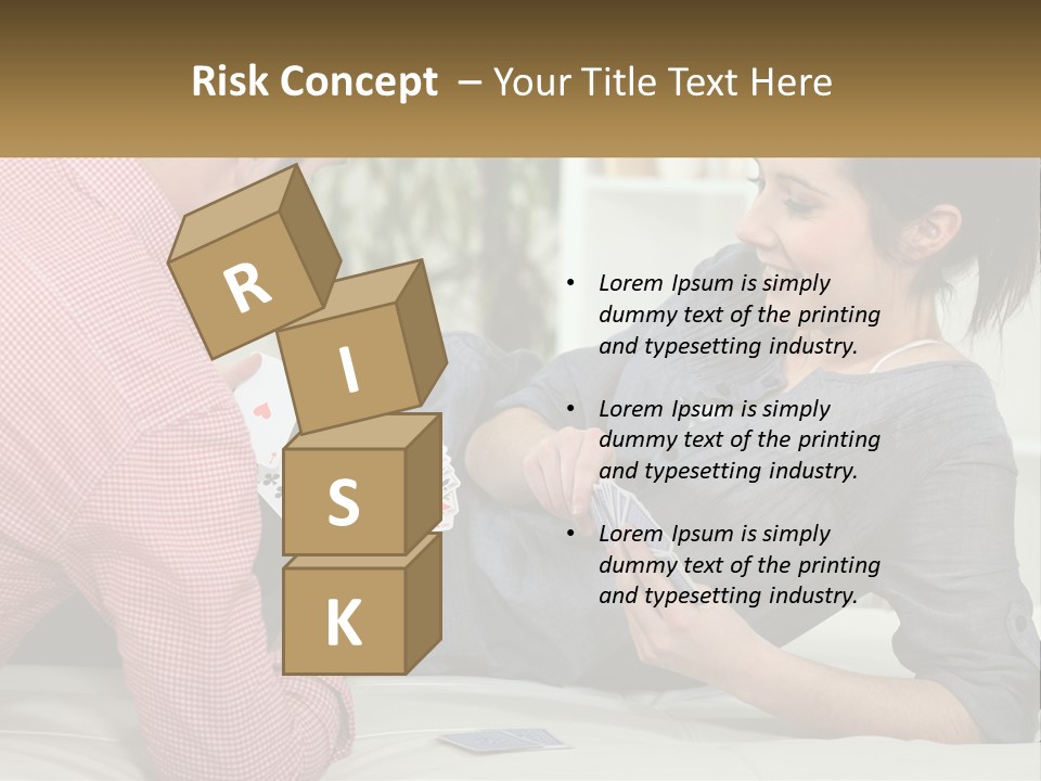 Retirement Coast Woman PowerPoint Template