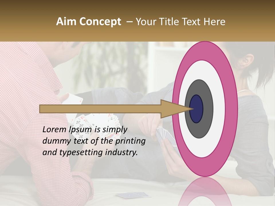 Retirement Coast Woman PowerPoint Template