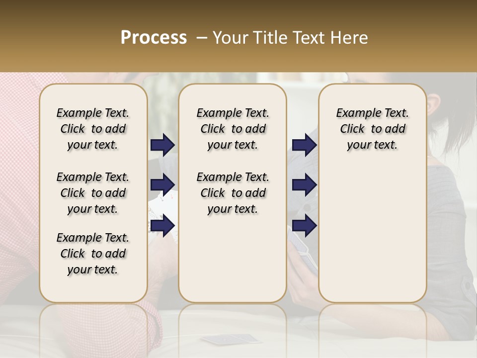 Retirement Coast Woman PowerPoint Template