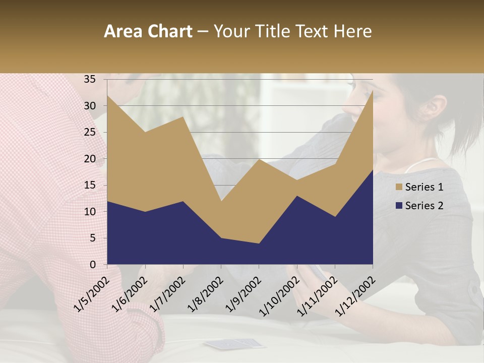 Retirement Coast Woman PowerPoint Template
