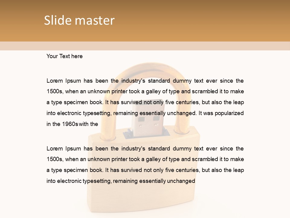 Water Caucasian Senior PowerPoint Template