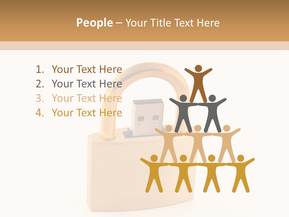 Water Caucasian Senior PowerPoint Template