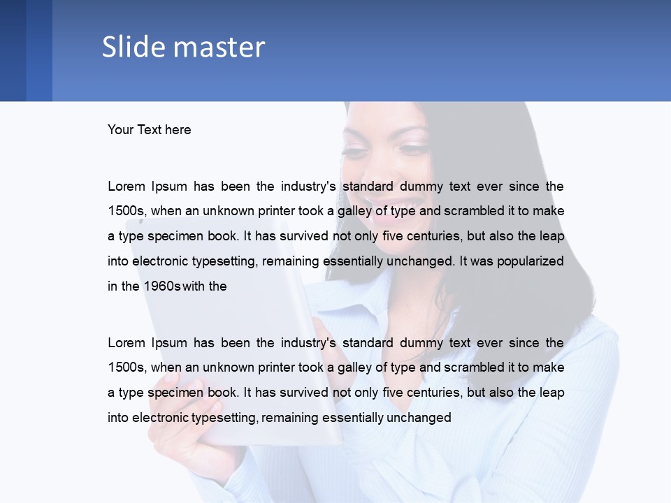 Daughter Mother Water PowerPoint Template