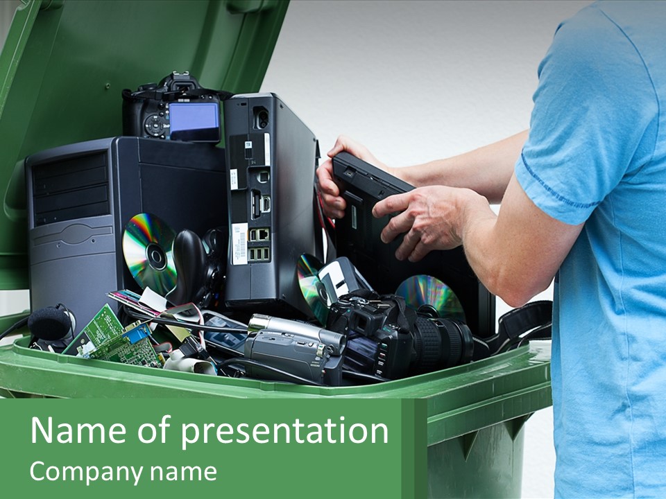 Disposal Of Electronics PowerPoint Template
