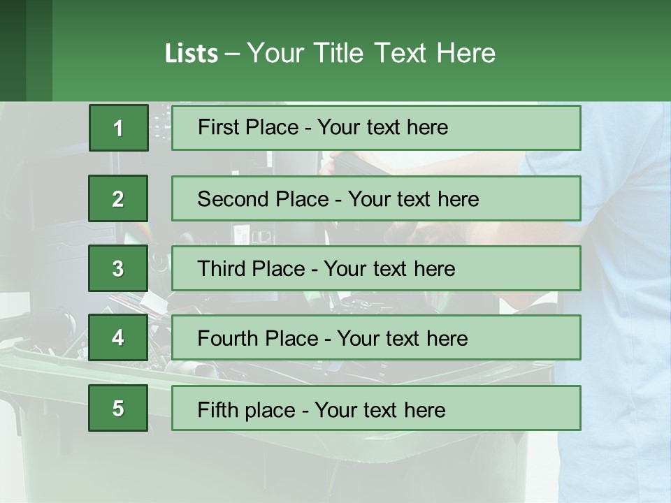 Disposal Of Electronics PowerPoint Template
