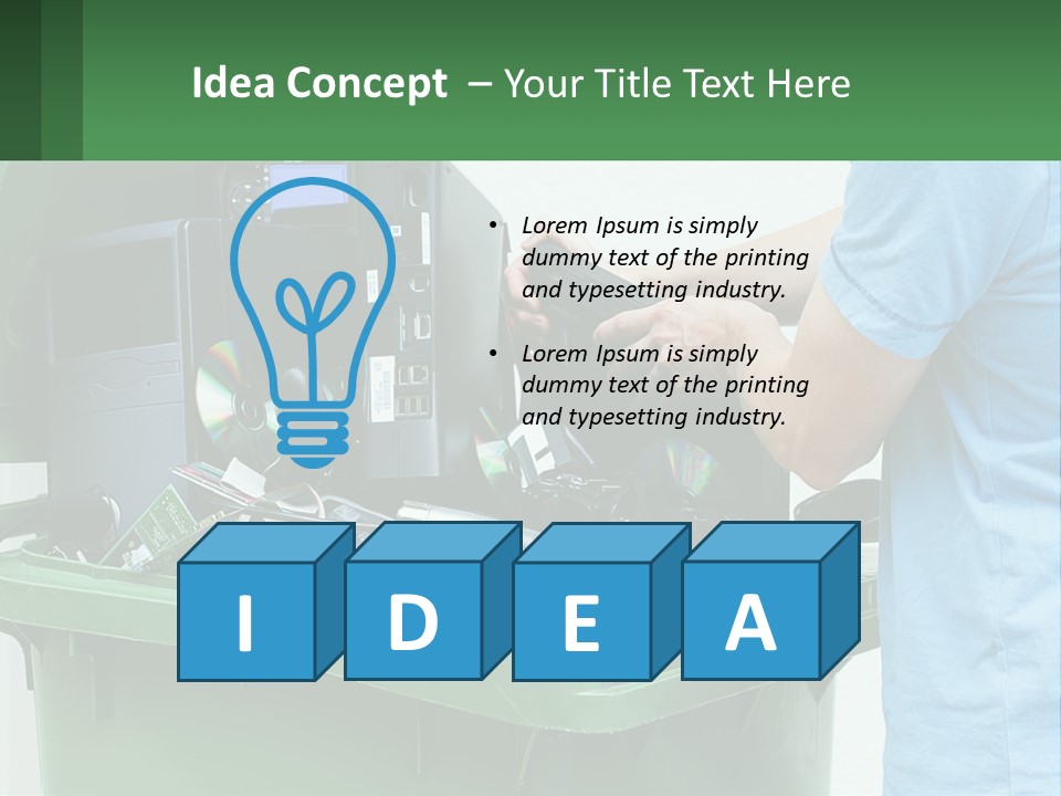 Disposal Of Electronics PowerPoint Template