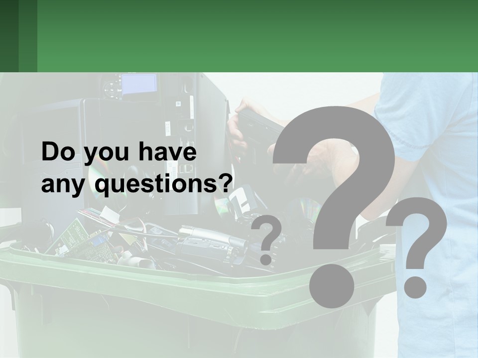 Disposal Of Electronics PowerPoint Template