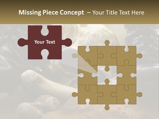 Wave Portrait Caucasian PowerPoint Template