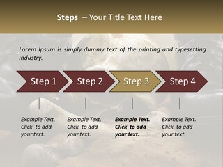 Wave Portrait Caucasian PowerPoint Template