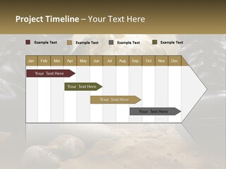 Wave Portrait Caucasian PowerPoint Template