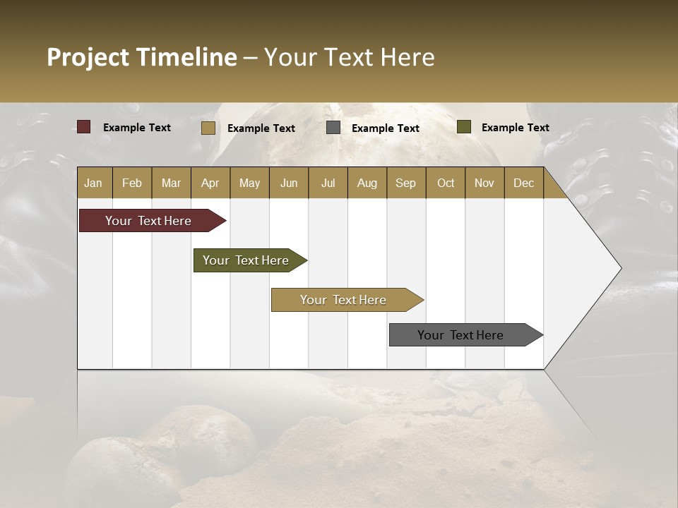 Wave Portrait Caucasian PowerPoint Template