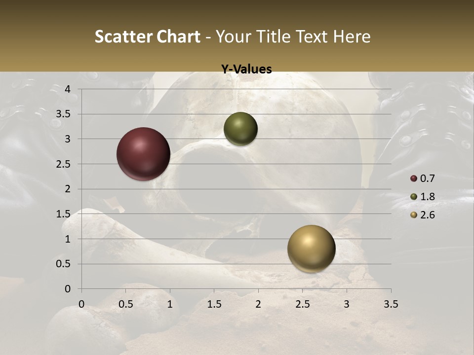 Wave Portrait Caucasian PowerPoint Template