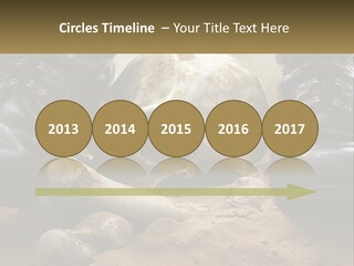 Wave Portrait Caucasian PowerPoint Template