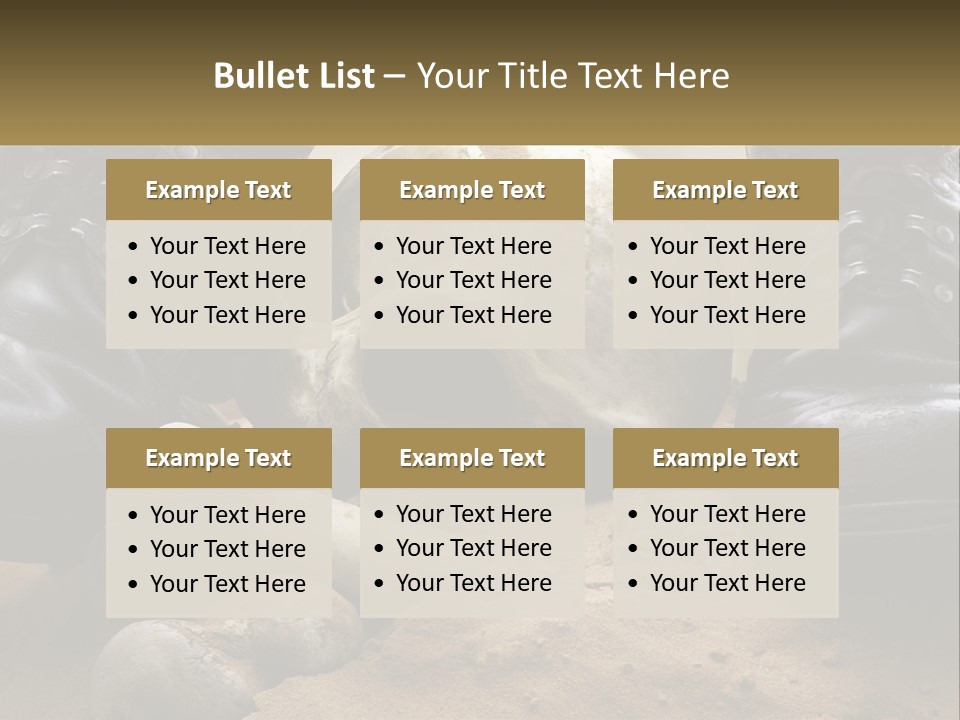 Wave Portrait Caucasian PowerPoint Template